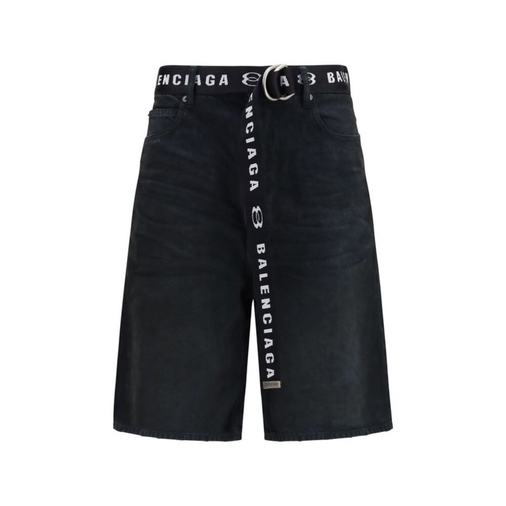 Balenciaga Men Belted Shorts